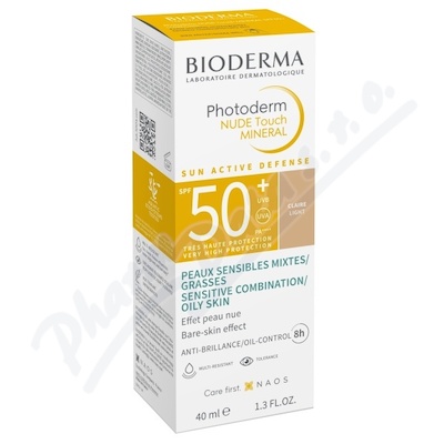 BIODERMA Photoderm NUDE Touch světlý SPF50+ 40ml