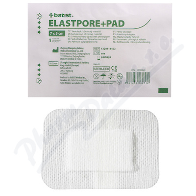 ELASTPORE+PAD nápl.samolep.steril.7x5cm