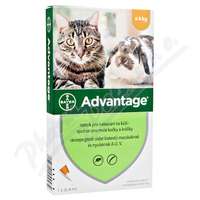 Advantage 40mg m.kočk+kralik 1x0.4ml s.o