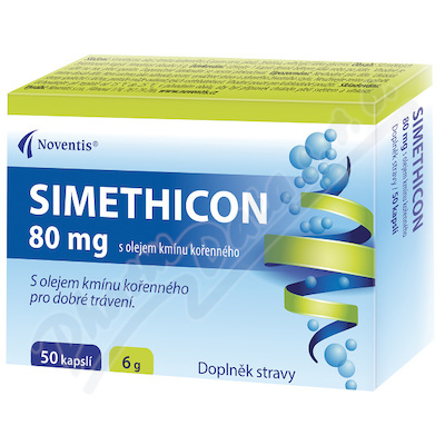 SIMETHICON 80mg s olejem kminu korenneho