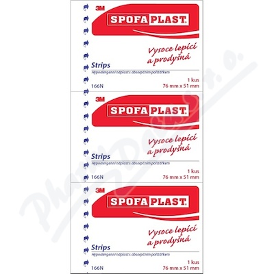 Spofaplast 3M 166N Strips 76x51mm 3ks