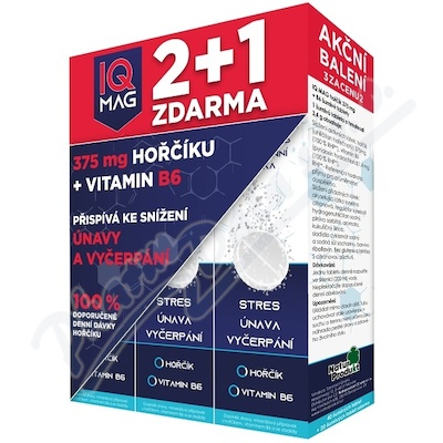 IQ Mag horčík+B6 šum.tbl. 40+20 zdarma