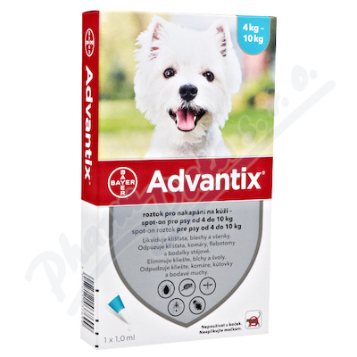 Advantix-psy s.o.4-10kg a.u.v.4x1ml