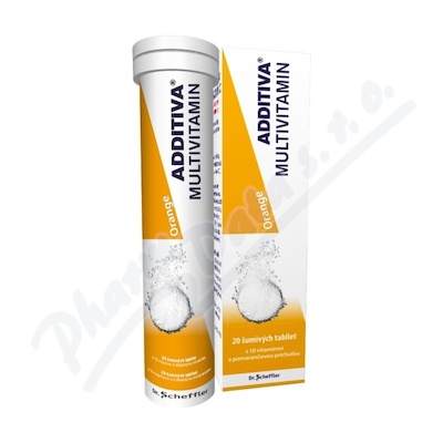 Additiva multivitamín tbl.eff.20pomeranč