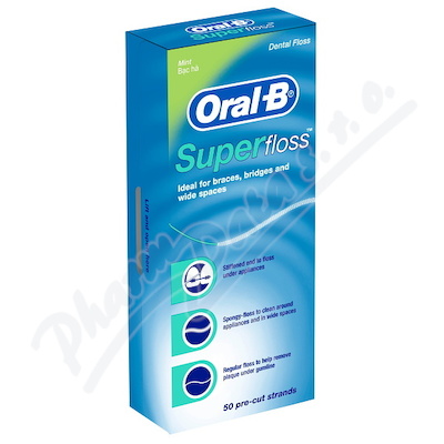 ORAL-B dent.nit SuperFloss 50m-nastříhan