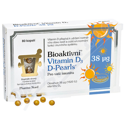 Bioaktivni Vit.D3 D-Pearls 38mcg cps80