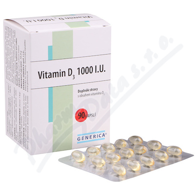 Vitamin D3 1000 I.U. cps.90 Generica