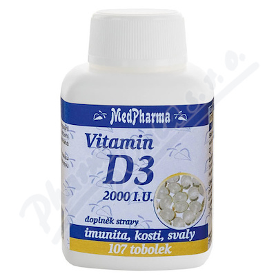 MedPh Vitamín D3 2000 I.U. tob.107