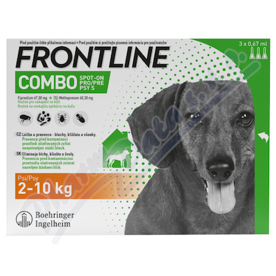 Frontline Combo Spot onDog 2-10kg pip 3x