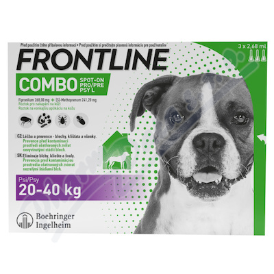 Frontline Combo Spot-on Dog20-40kg pipe3