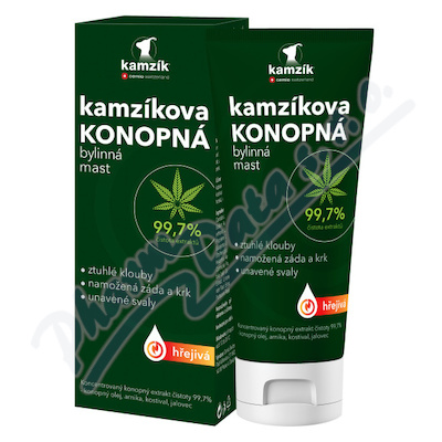 Cemio Kamzíková konop.mast hřejivá 200ml