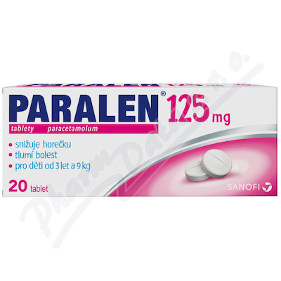 Paralen 125mg tbl.nob. 20