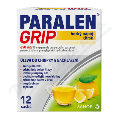 Paralen Grip hork.náp.citr.650/10mg por.