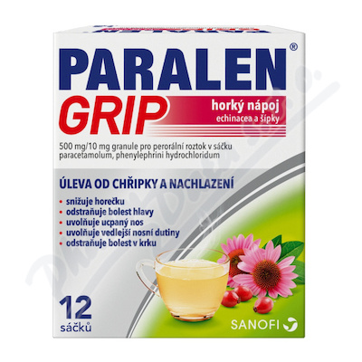 Paralen Grip Echin+sip.500/10mg por.gra.