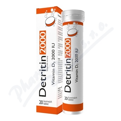 Detritin 2000 IU Vitamin D3 20 šum.tbl.