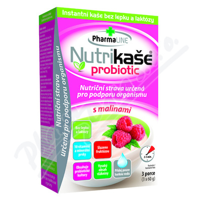 Nutrikaše probiotic s malinami 180g (3x60g)