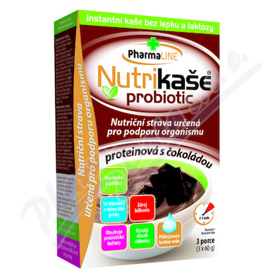 Nutrikaše probiotic protein.s čokoládou 180g 3x60g