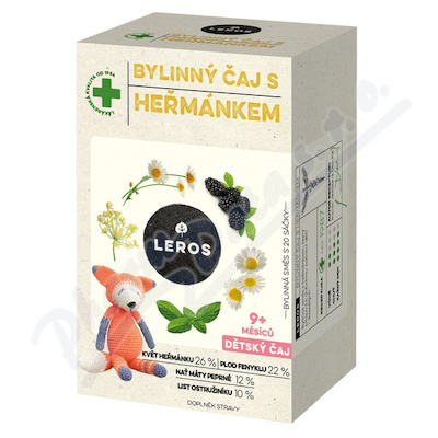 LEROS Dětský bylinný čaj s heřmánkem 20x1.5g