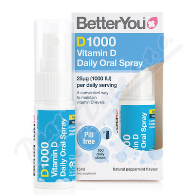 BetterYou D1000 vitamin D Daily Oral Spray 15ml