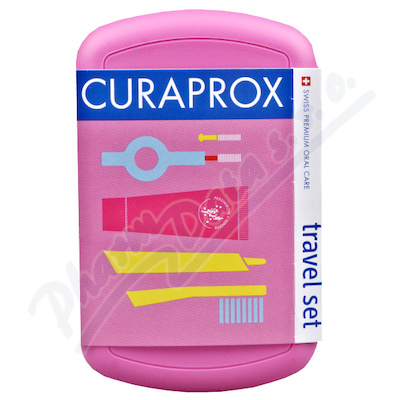 CURAPROX Travel set sada růžová