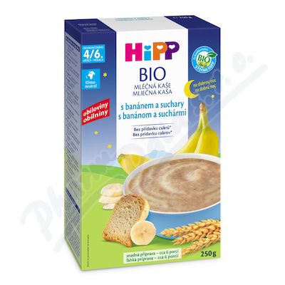 HiPP Ml.kaše noc BIO banán+suchar.250g