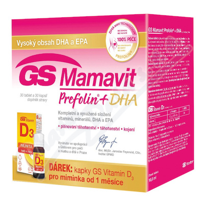 GS Mamavit Pref+DHA cps.30+30+GS VIT.D3