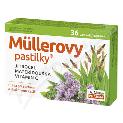 Müllerovy pastilky s jitroc.+mateř.36ks