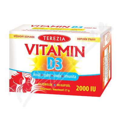 TEREZIA Vitamin D3 2000 IU tob.90
