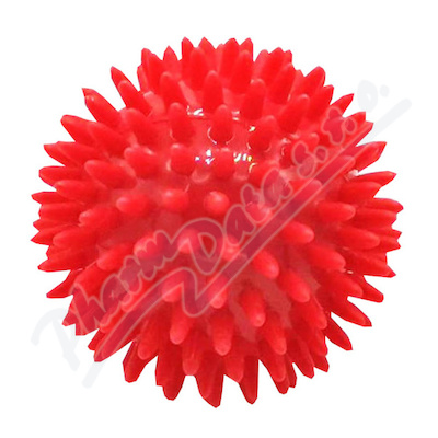 Rehabiq masážní míček ježek červený 8cm