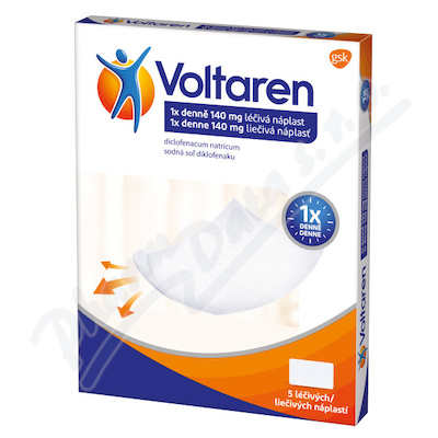 Voltaren léč.náp.1xdenne 140mg emp.med.5