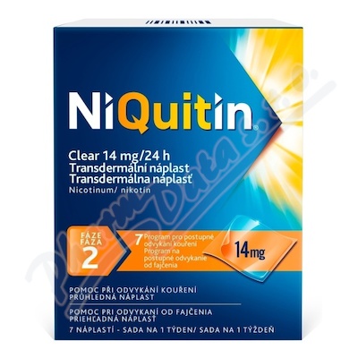 NiQuitin Clear 14mg/24h tdr.emp.7 II