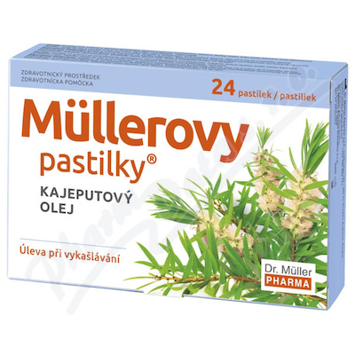 Mullerovy pastilky s kajeput.Olej. 24KS