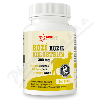 Kozi Kolostrum 200mg IgG 54% cps.60