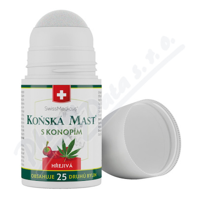 Koňská mast s konopim hřej. Roll-on 90ml