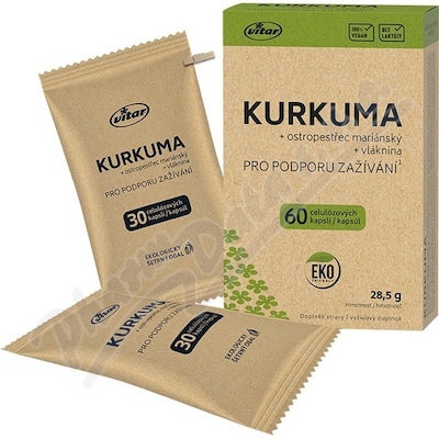 Vitar Kurkuma+ostropestrec EKO cps.60