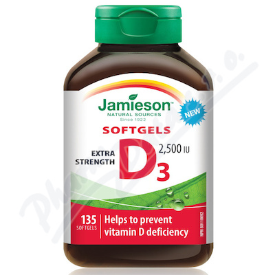 JAMIESON Vitamin D3 2500 IU cps.135