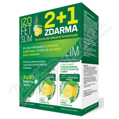 Naturprodukt Izofet Slim sum.tbl.60 2+1