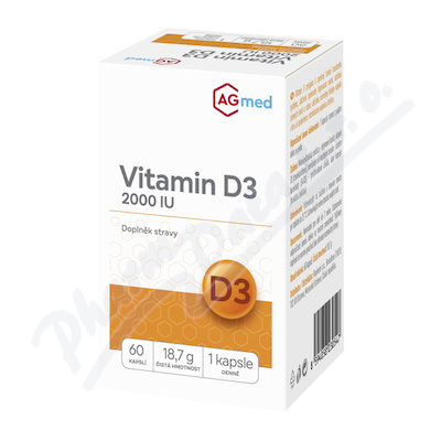 Vitamin D3 2000 IU cps.60 AGmed