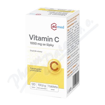 Vitamin C 1000 mg se sipky tbl.120 AGmed