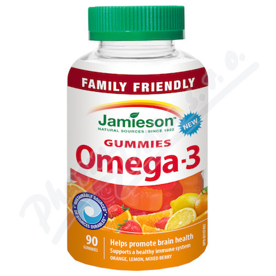 JAMIESON Omega-3 Gummies zelat.past.90ks