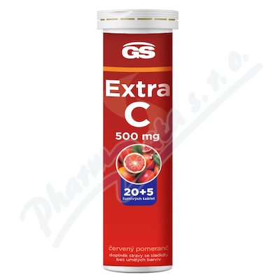 GS Extra C 500 cerveny pomeranc eff.tbl.