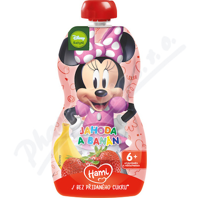 Hami Minnie jahoda a banán kapsička 110g 6m+