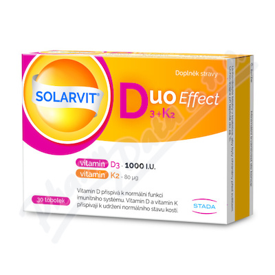 SOLARVIT Duo Effect D3+K2 30tob.