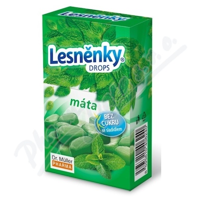 DR.MULLER Lesněnky drops máta bez c.38g