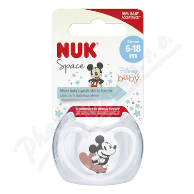 NUK Dudlík Space DISNEY Mickey 6-18 m.BOX Mix mot.