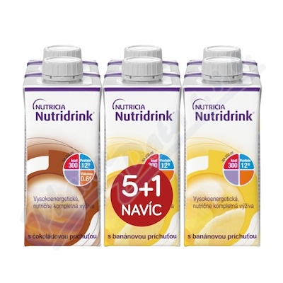 Nutridrink balicek 5+1 (cokolada-banan)