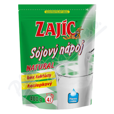 Zajíc nápoj soj.NATURAL sáč.400g DOYPACK