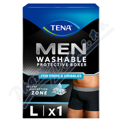 TENA Men Washab.Boxers L cerne inko.3 ks