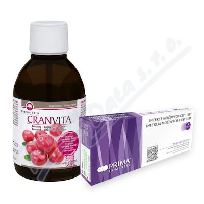 CRANVITA 250ml + Infekce močových cest test 3ks