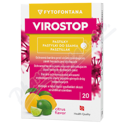 Fytofontana VIROSTOP pastilky cit.20ks
